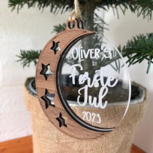 Deluxe julekugle - Min Første Jul