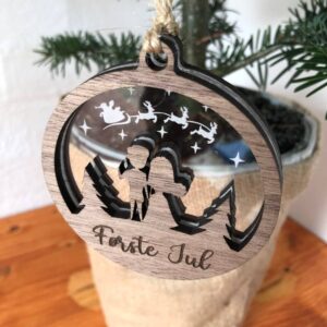 Deluxe julekugle - Hr & Fru