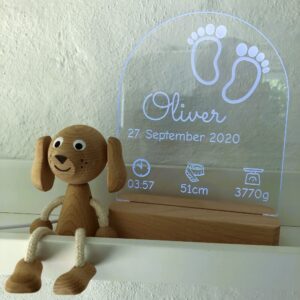 Natlampe - Fødselstavle Klassisk