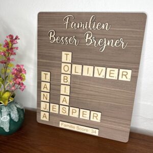 Scrabble Familie Tavle