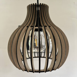 Luma Ring - Pendel lampe i træ 25cm.